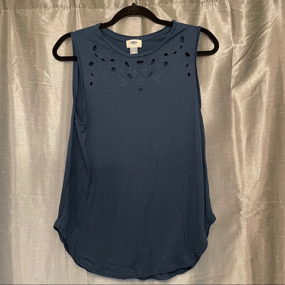 Old Navy // dark teal loose fit tank